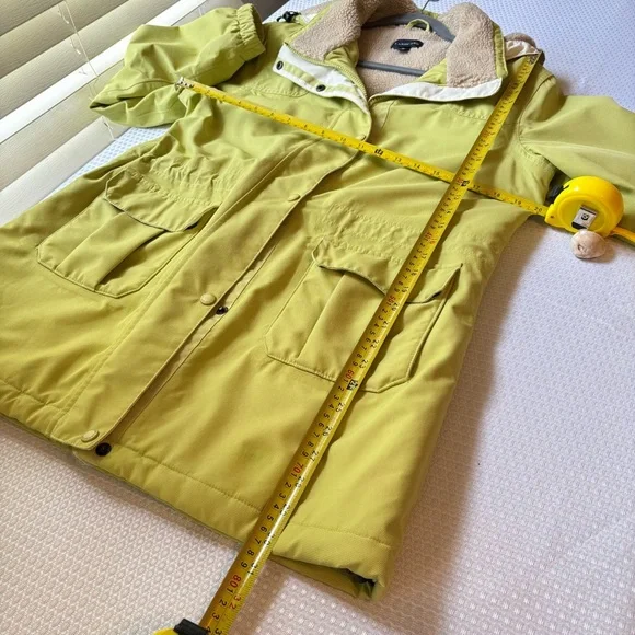 Lands' End Cream Sherpa Lined Jacket - Picture 7 of 10